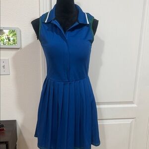 Blue golf & tennis mini dress